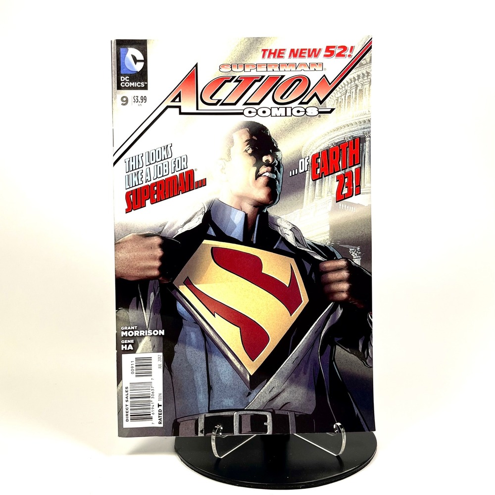 DC Action Comics 9 July 2012 The New 52 Superman of Earth 23 Calvin Ellis Black